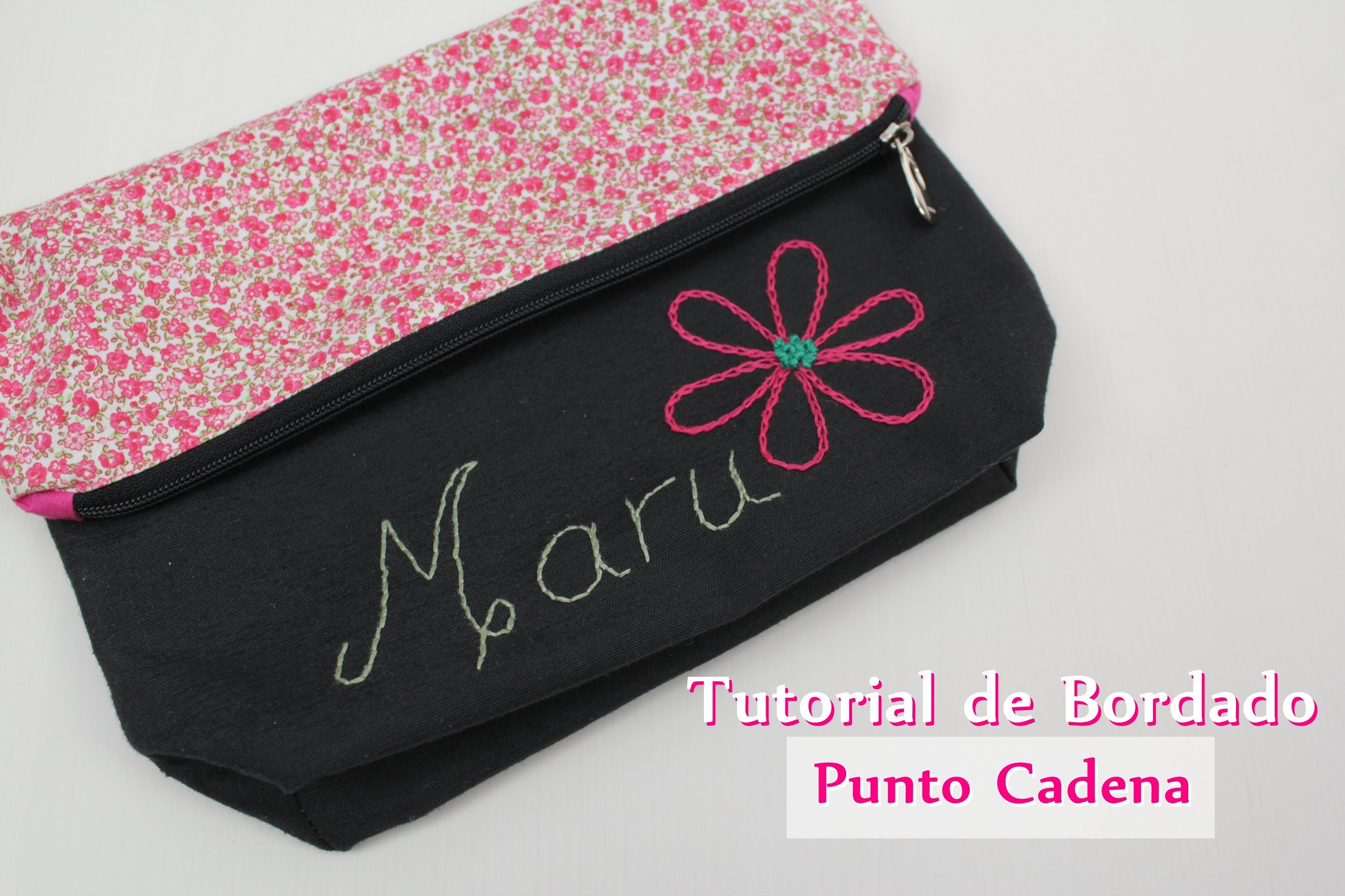 Tutorial #8 - Como bordar Punto Cadena - How to make chain stitch embroidery