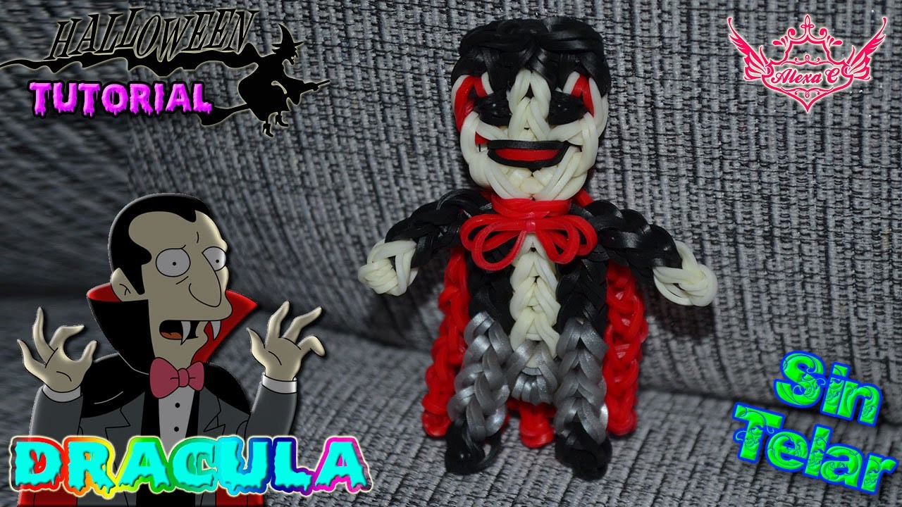 ♥ Tutorial Halloween: Dracula de gomitas (sin telar) ♥