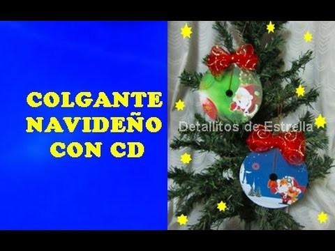 COLGANTE ELABORADO CON CD