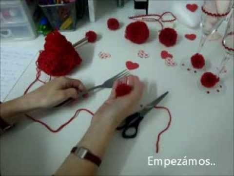 Como hacer MINI- POMPÓN de lana