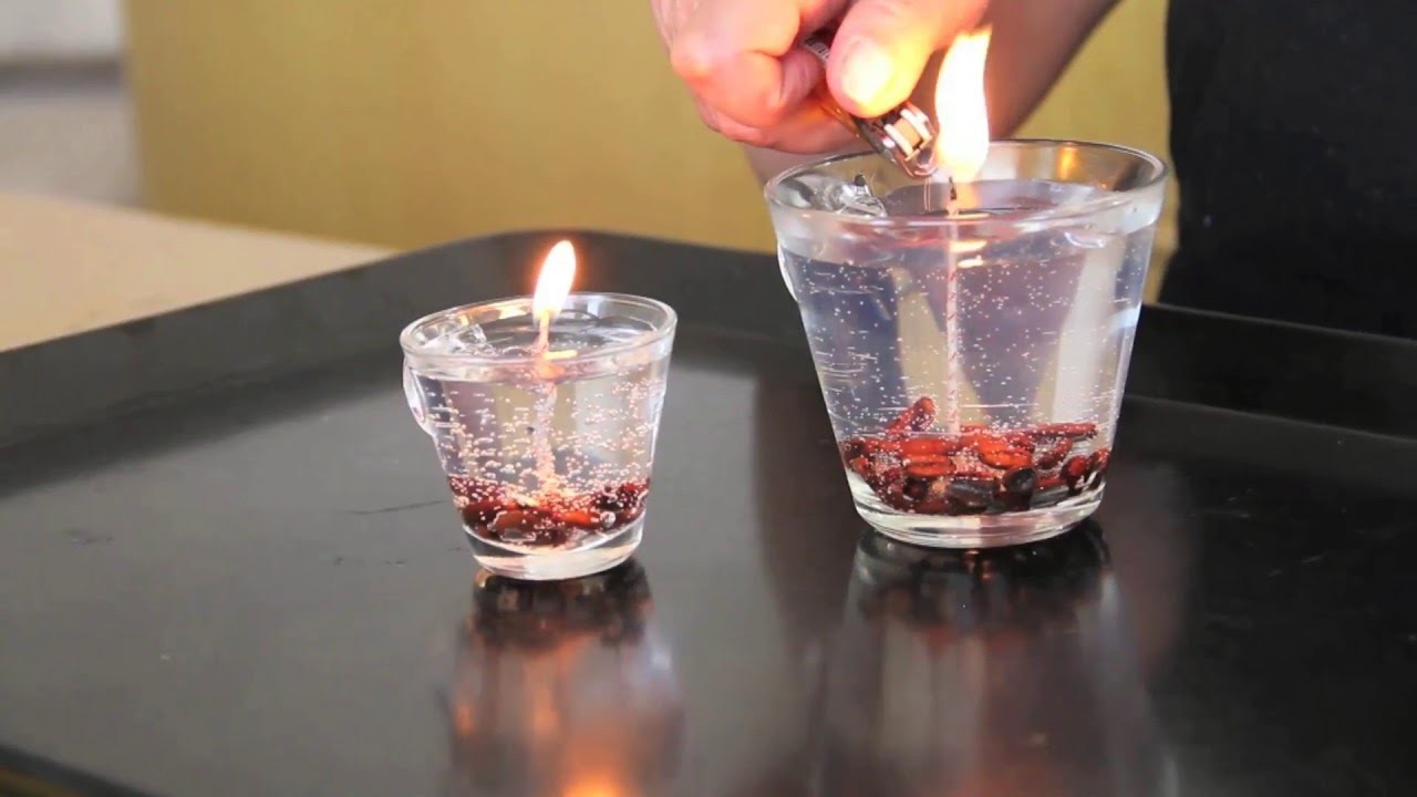 Como hacer una vela transparente y decorada