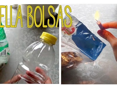 Como sellar bolsas plásticas con una vela y botellas plásticas │Candy Bu