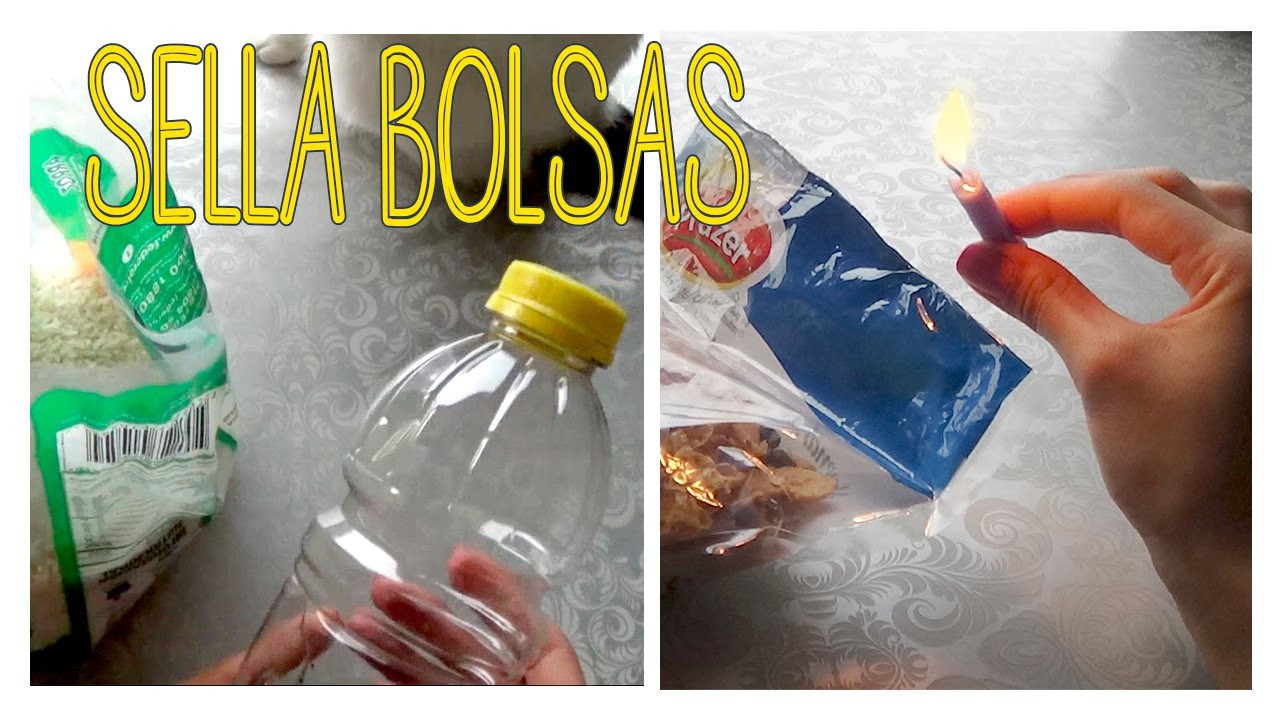 Como sellar bolsas plásticas con una vela y botellas plásticas │Candy Bu