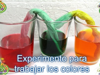 Experimento para trabajar los colores
