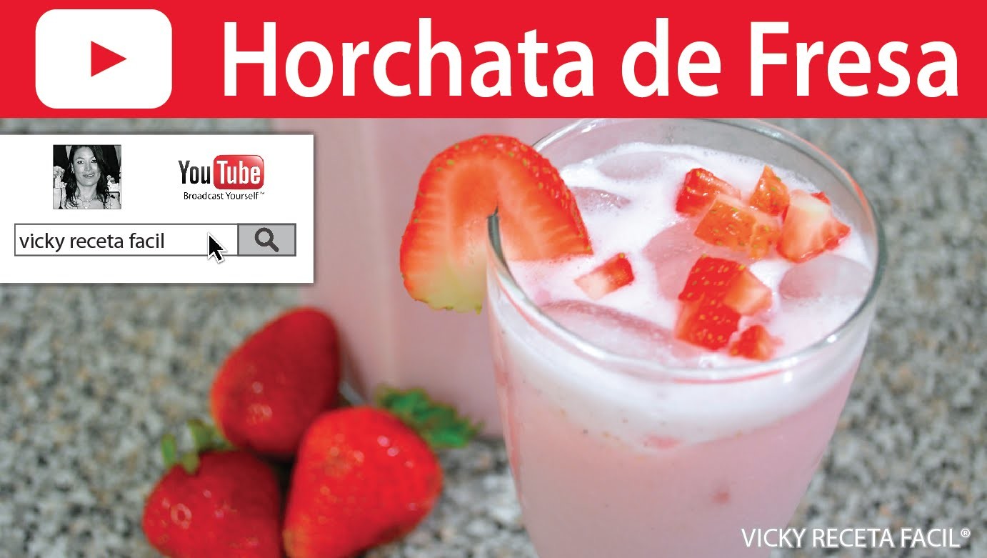 HORCHATA DE FRESA | Vicky Receta Facil