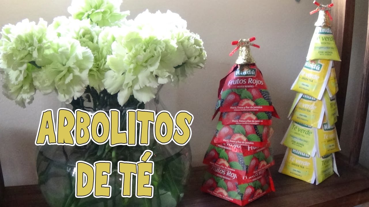 Arbolito navideño con bolsitas de té - Candy Bu