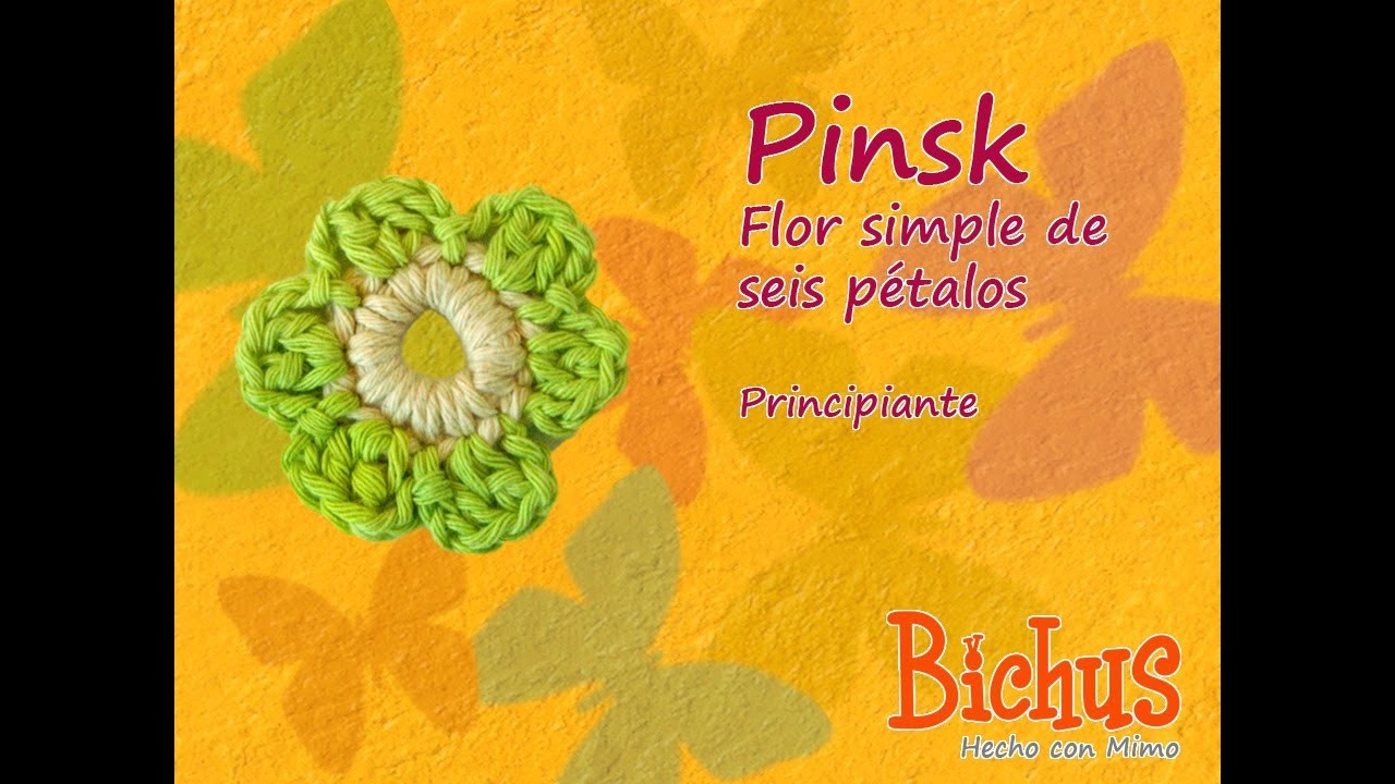 Bichus - Pinsk - Flor simple de seis pétalos