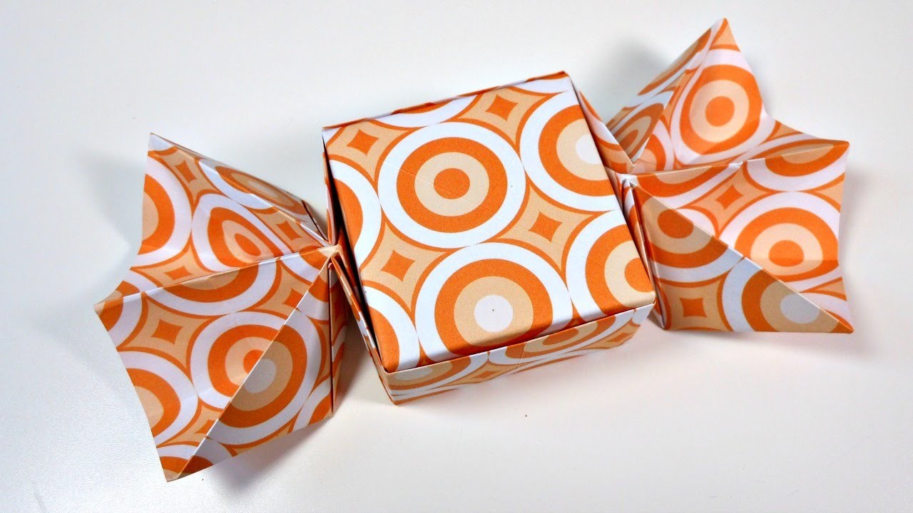 Caja de Origami con forma de Caramelo | Mundo@Party