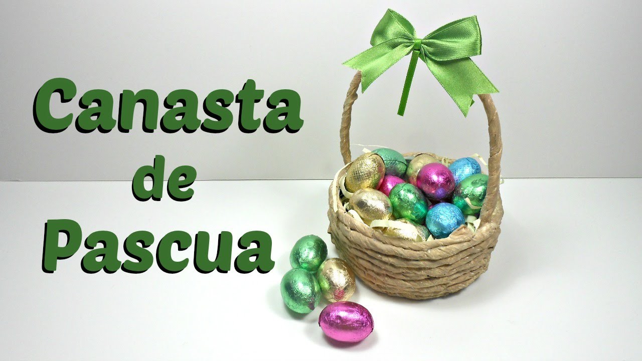 Canasta para huevos de chocolate | Pascua - Easter | Reciclaje | Mundo@Party