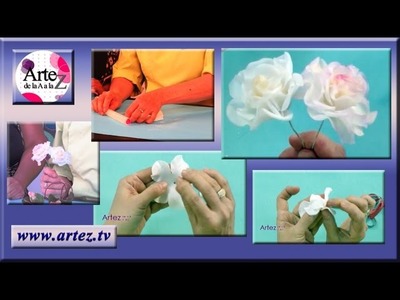 Como modelar rosas con porcelana fria