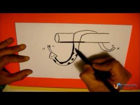 Dibujar con la letra J Draw with the letter J