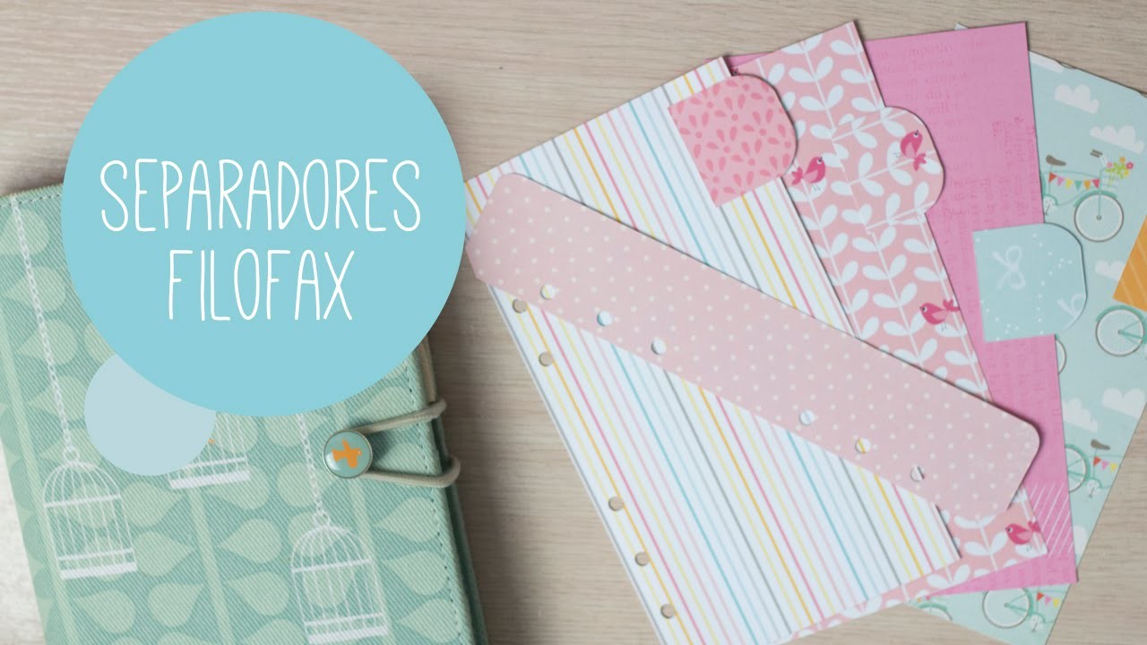Haciendo separadadores para filofax