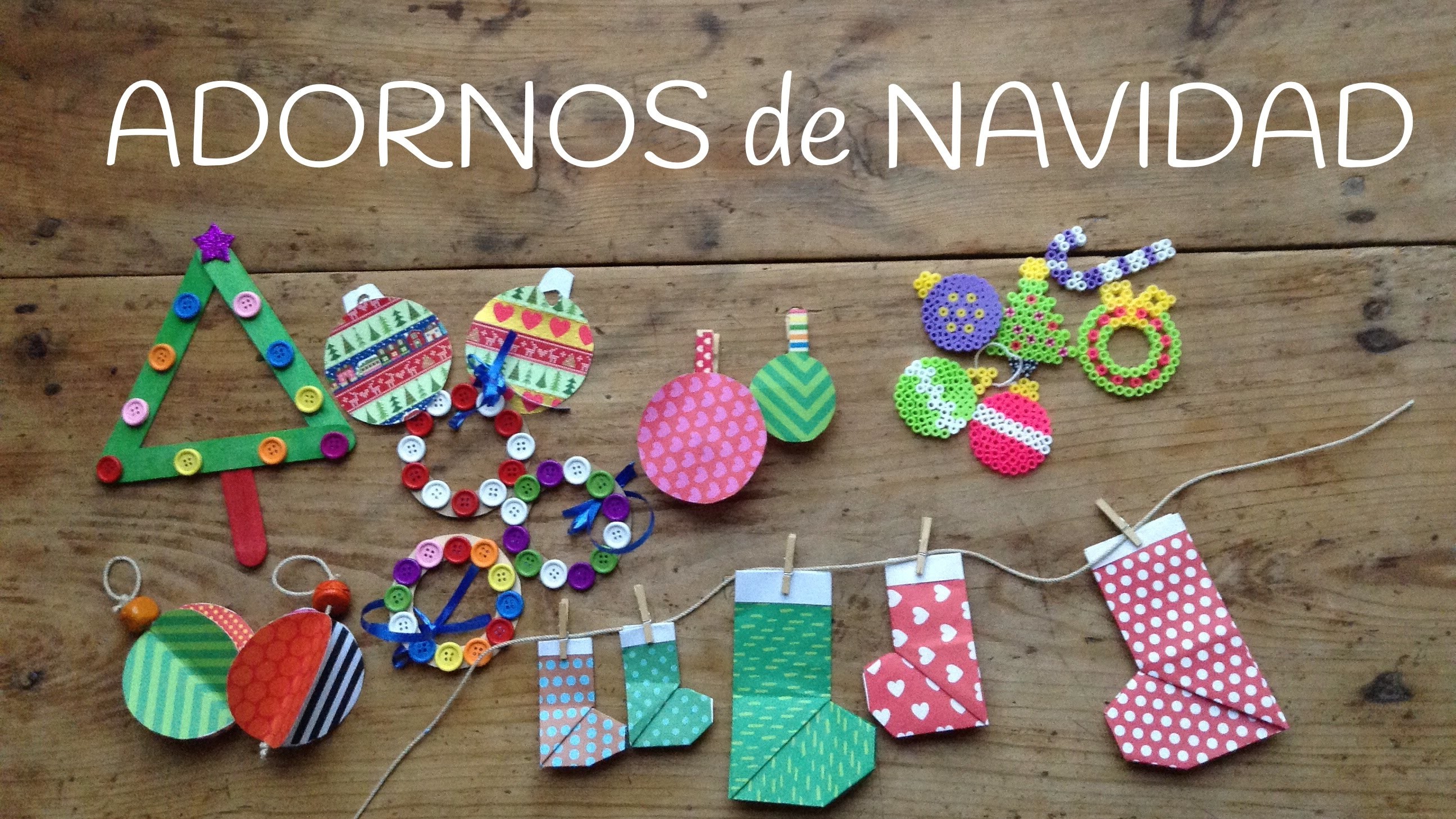 10 Adornos navideños para niños - Manualidades fáciles de Navidad