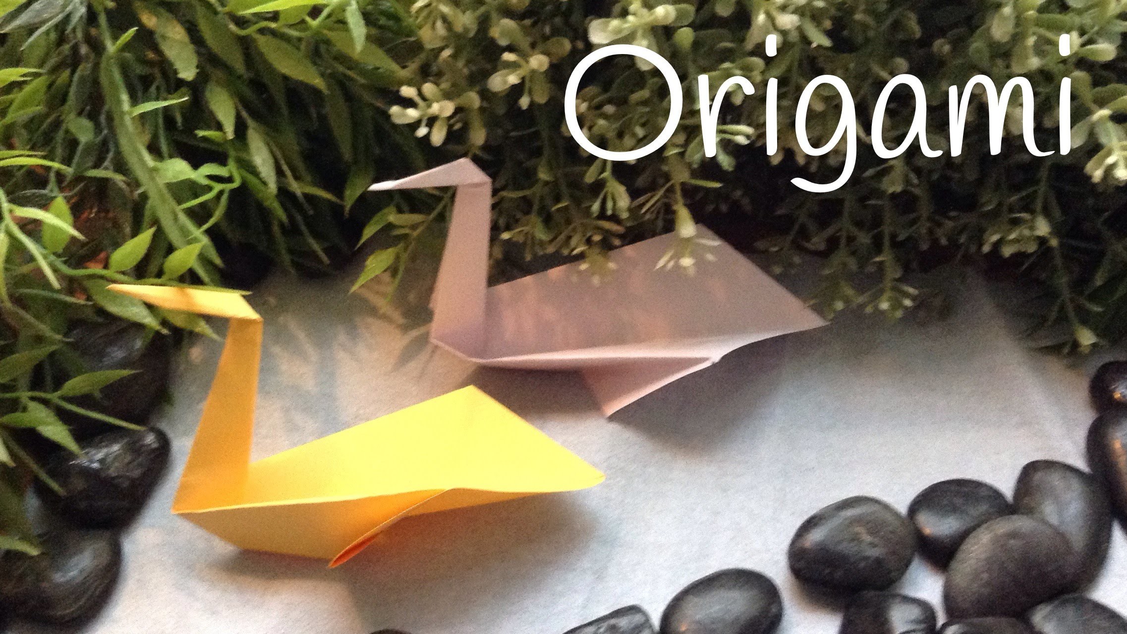 Cómo hacer un cisne de papel fácil: origami fácil para niños