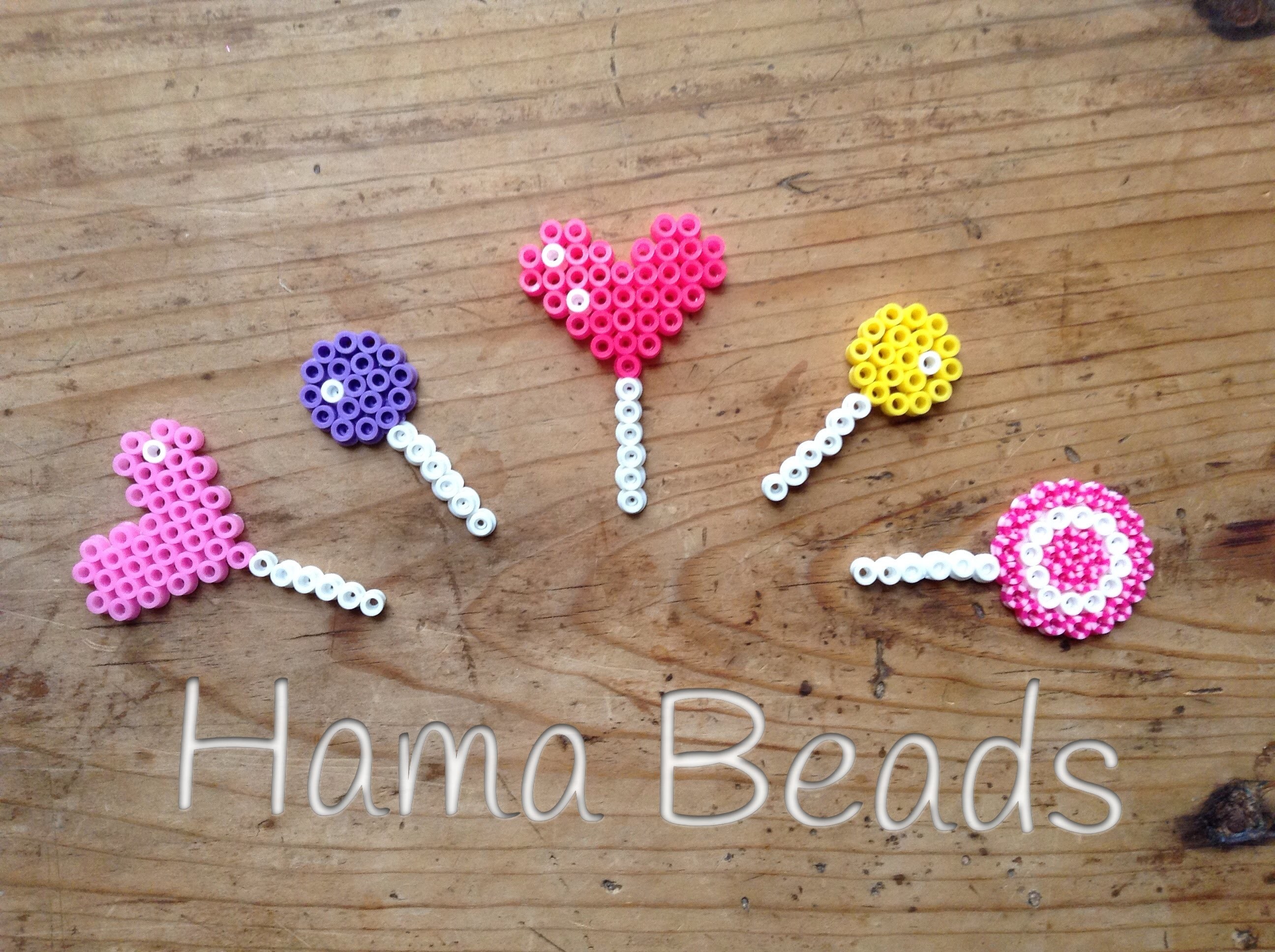 Divertida piruleta de hama beads