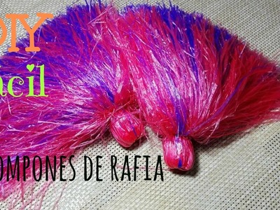 Pompones de Rafia - DIY Fácil