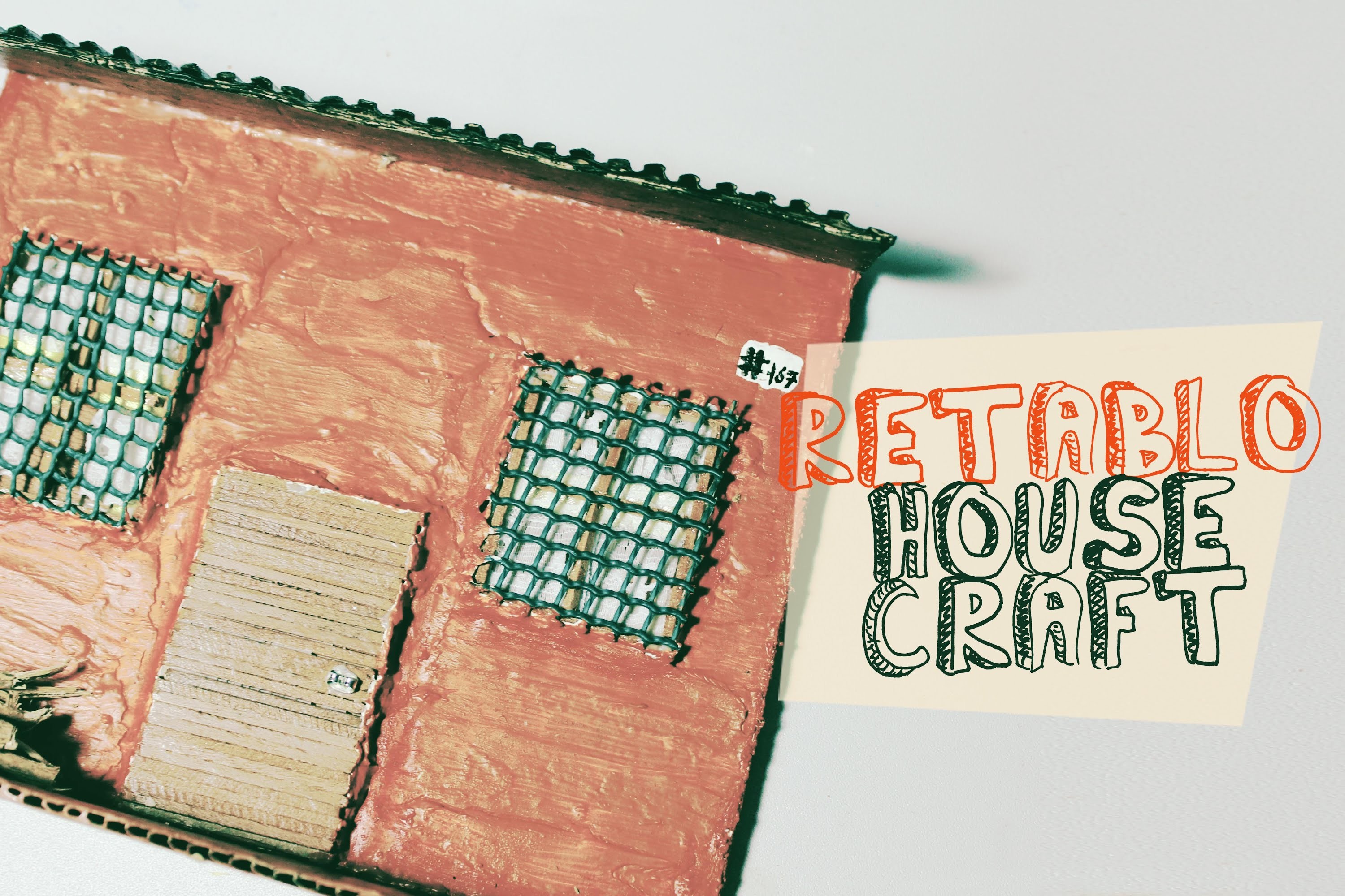 Retablo de casas. model of house craft