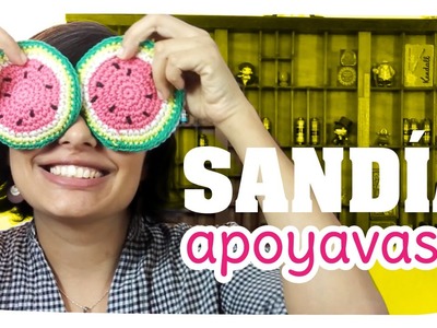 Apoya vasos Sandía - Tejido Kawaii #02