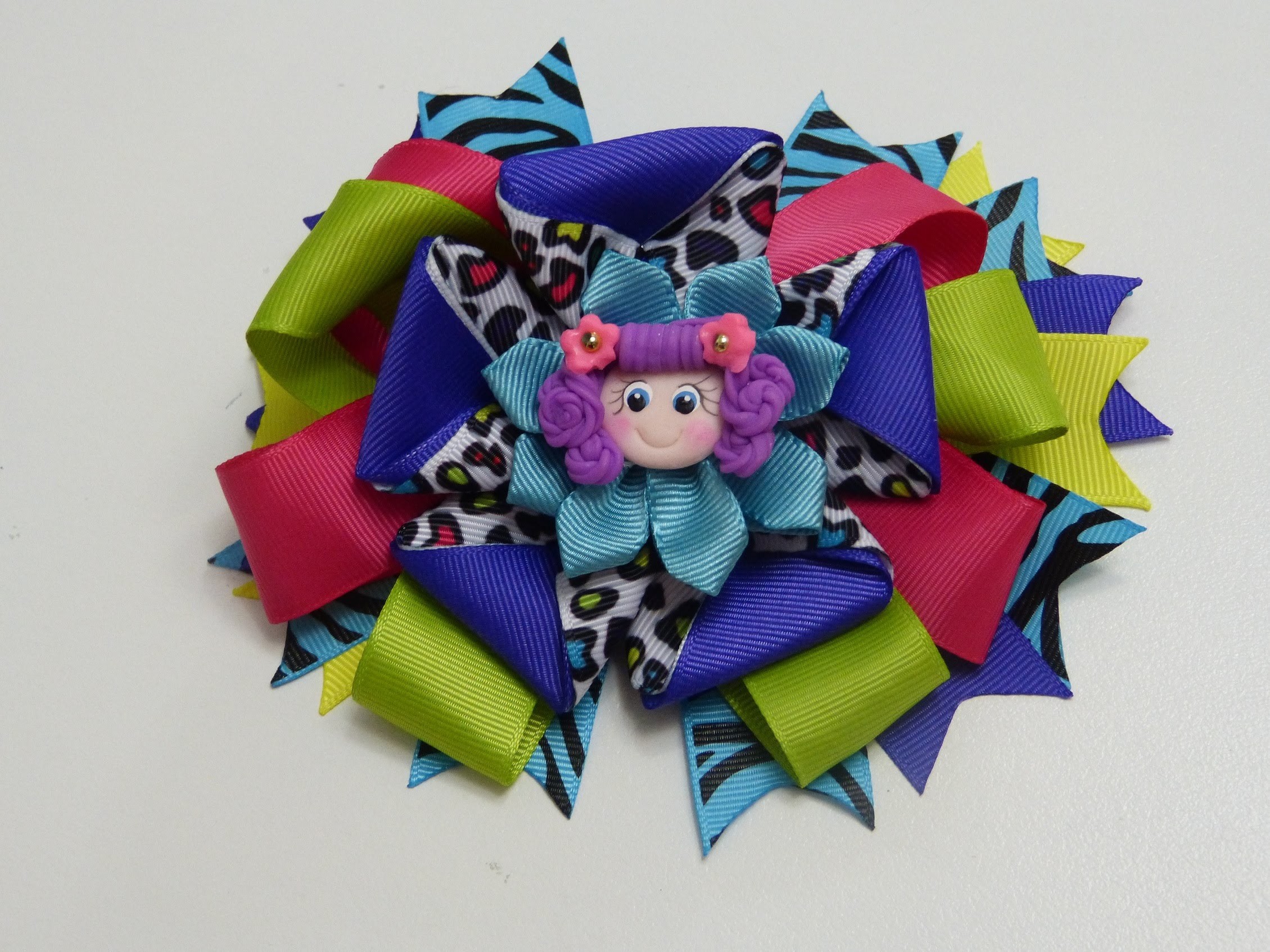 Como hacer lazo doble,How To Make a Hair Bow, Make Simple Easy Bow