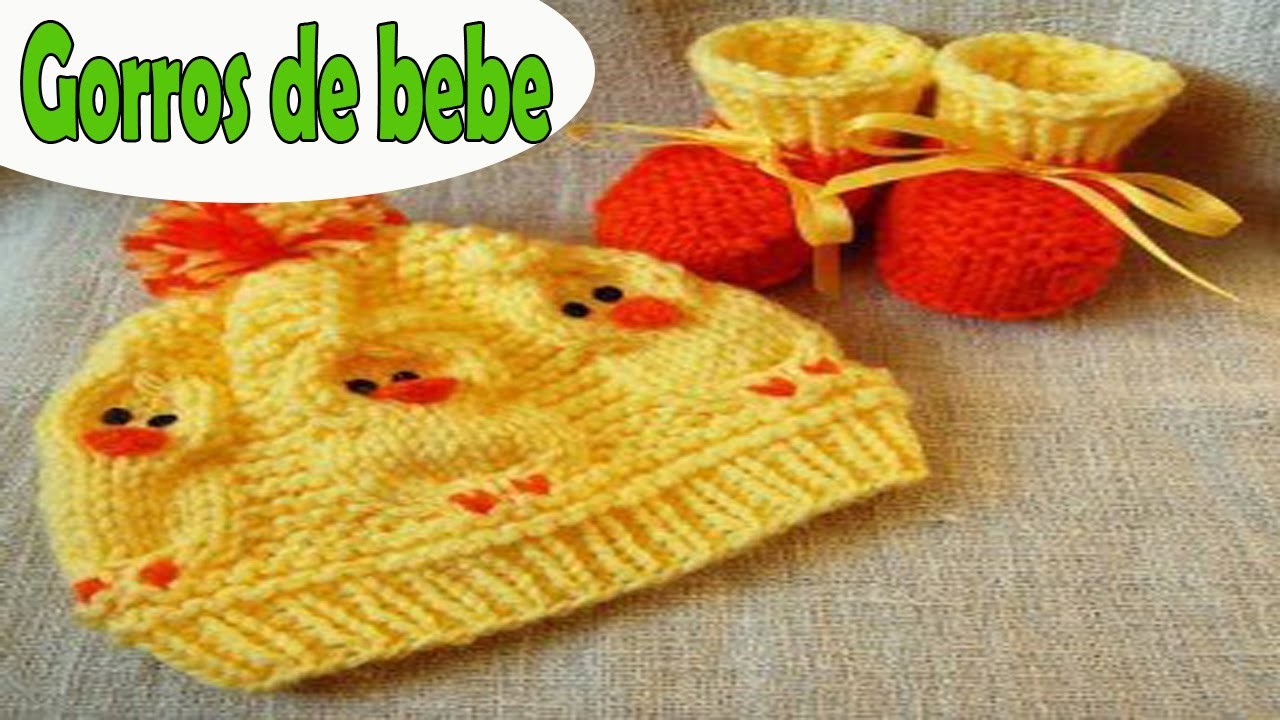 Gorros para bebe recien nacidos tejida a crochet ganchillo diseños imagenes