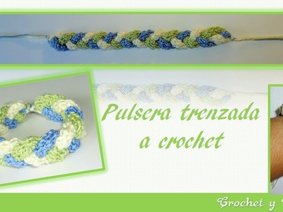 Pulsera trenzada a crochet – ganchillo ♥ DIY