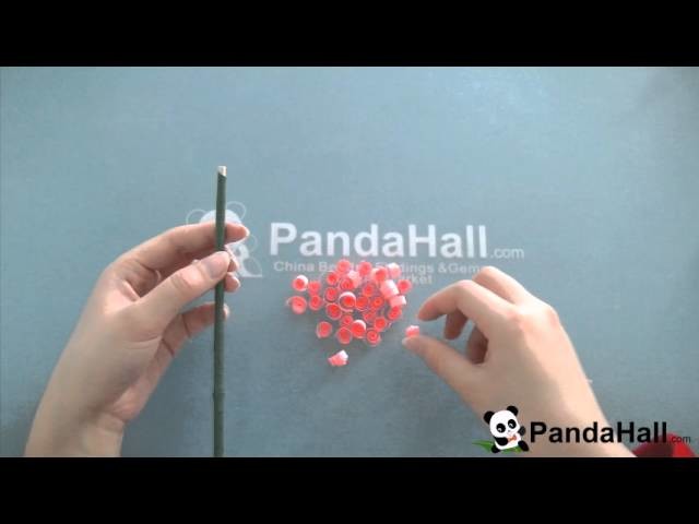 视频9 Pandahall vídeo DIY papel quilling flor para las madres