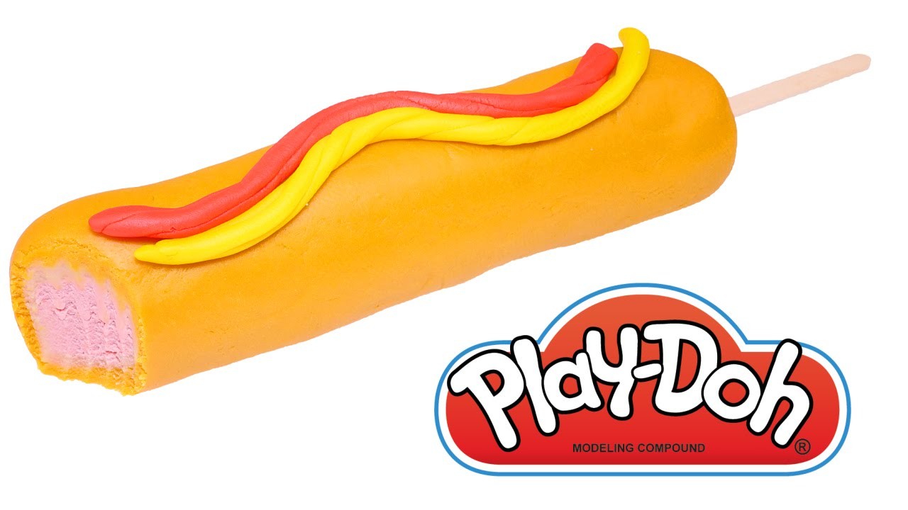 DIY Banderillas de Salchicha Play-Doh Como se Hace por DCTC en Español Comida de Plastilina
