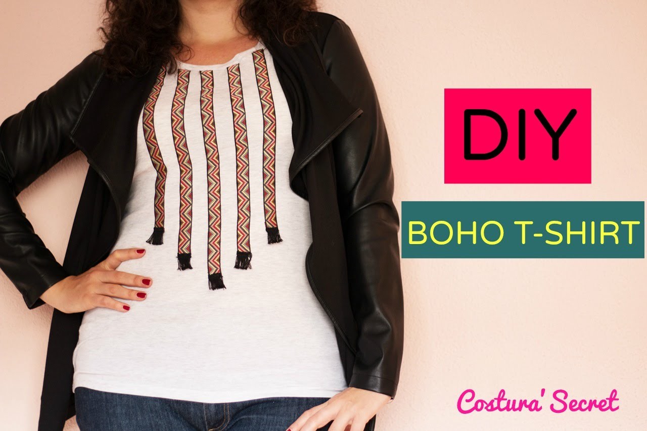DIY BOHO T-SHIRT | DIY Camiseta boho chic