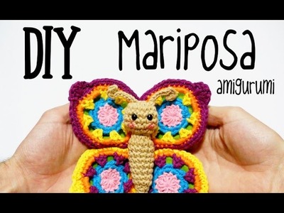 DIY Mariposa amigurumi crochet.ganchillo (tutorial)