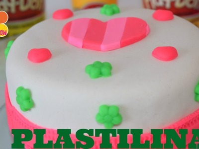 Play Doh| DIY Pastel de corazones de plastilina| How to make hearts| SALILA SHOW