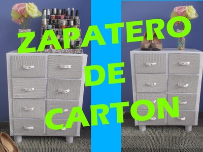 ZAPATERO DE CARTON (CAJONERA) DIY *Andy Llaya*