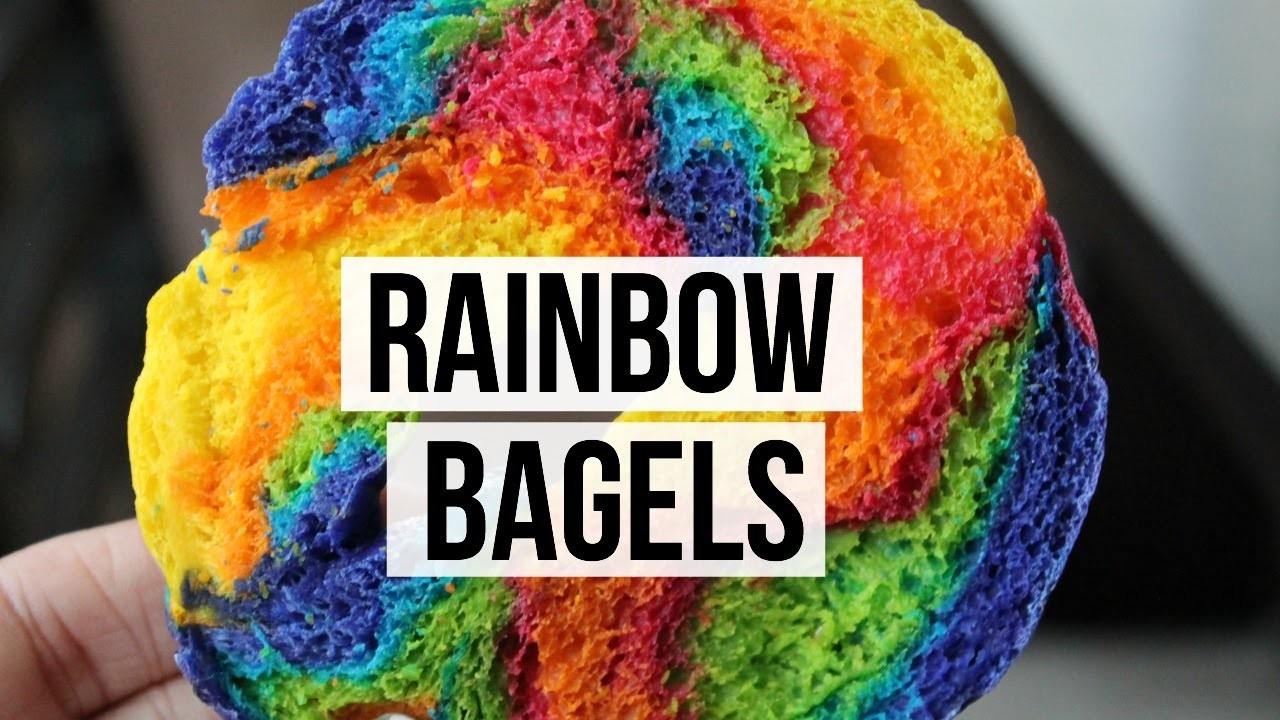 Bagels de Colores | Rainbow Bagels | RebeO