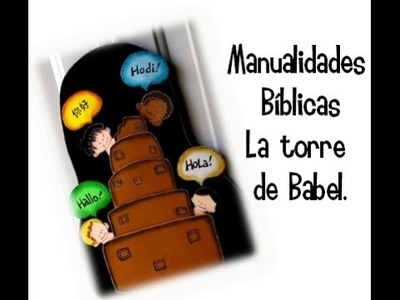 Manualidades bíblicas. Torre de Babel