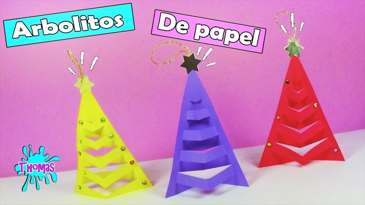 Adornos navideños de papel 