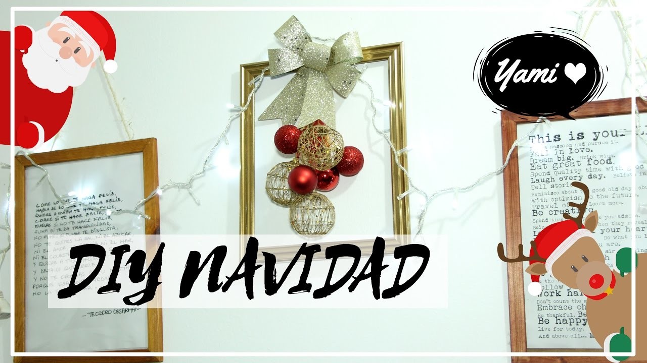 DIY: Cuadro Navideño para decorar. How to make a Christmas Ornament  | #FemLife ♡