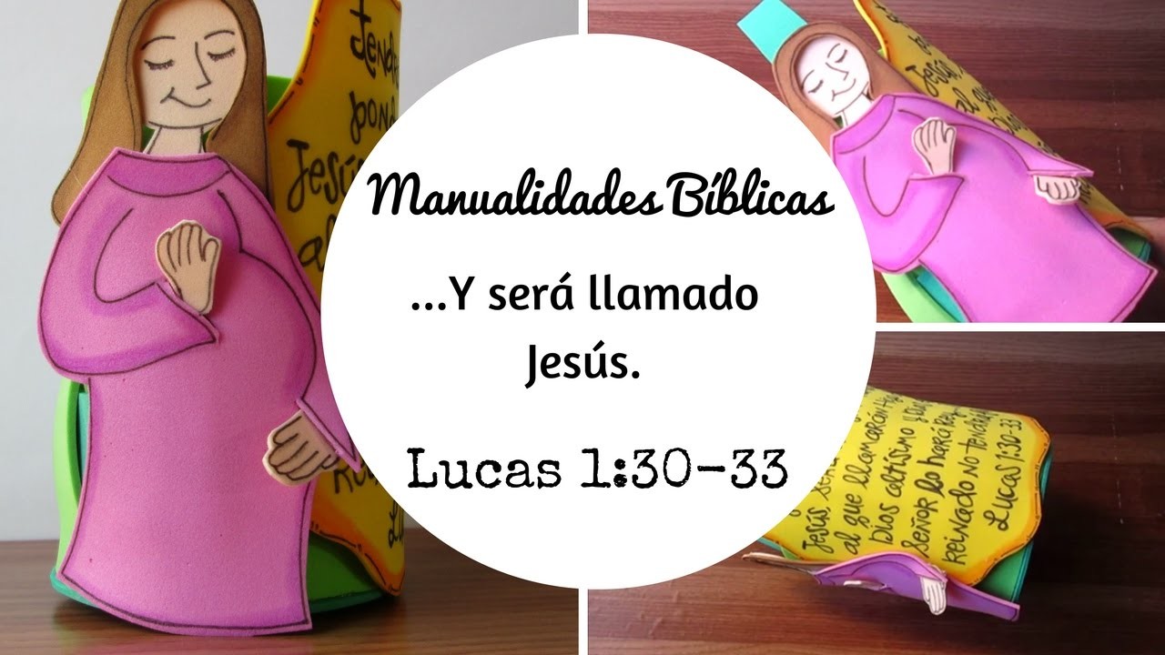Manualidades Bíblicas sobre el nacimiento de Jesús, 1 parte.Manualidades navideñas