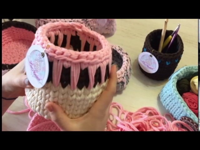 Tutorial 2: Como Hacer Canasto de Trapillo a Crochet