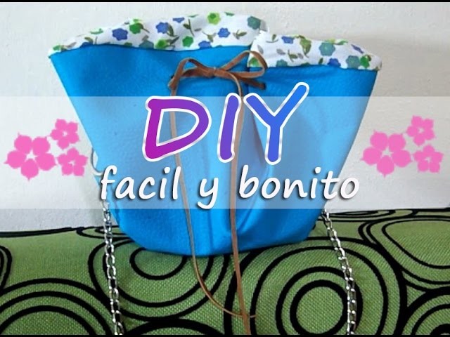 Bolso para mamá fácil y barato -DIY-. how to make an Easy and cheaper bucket bag