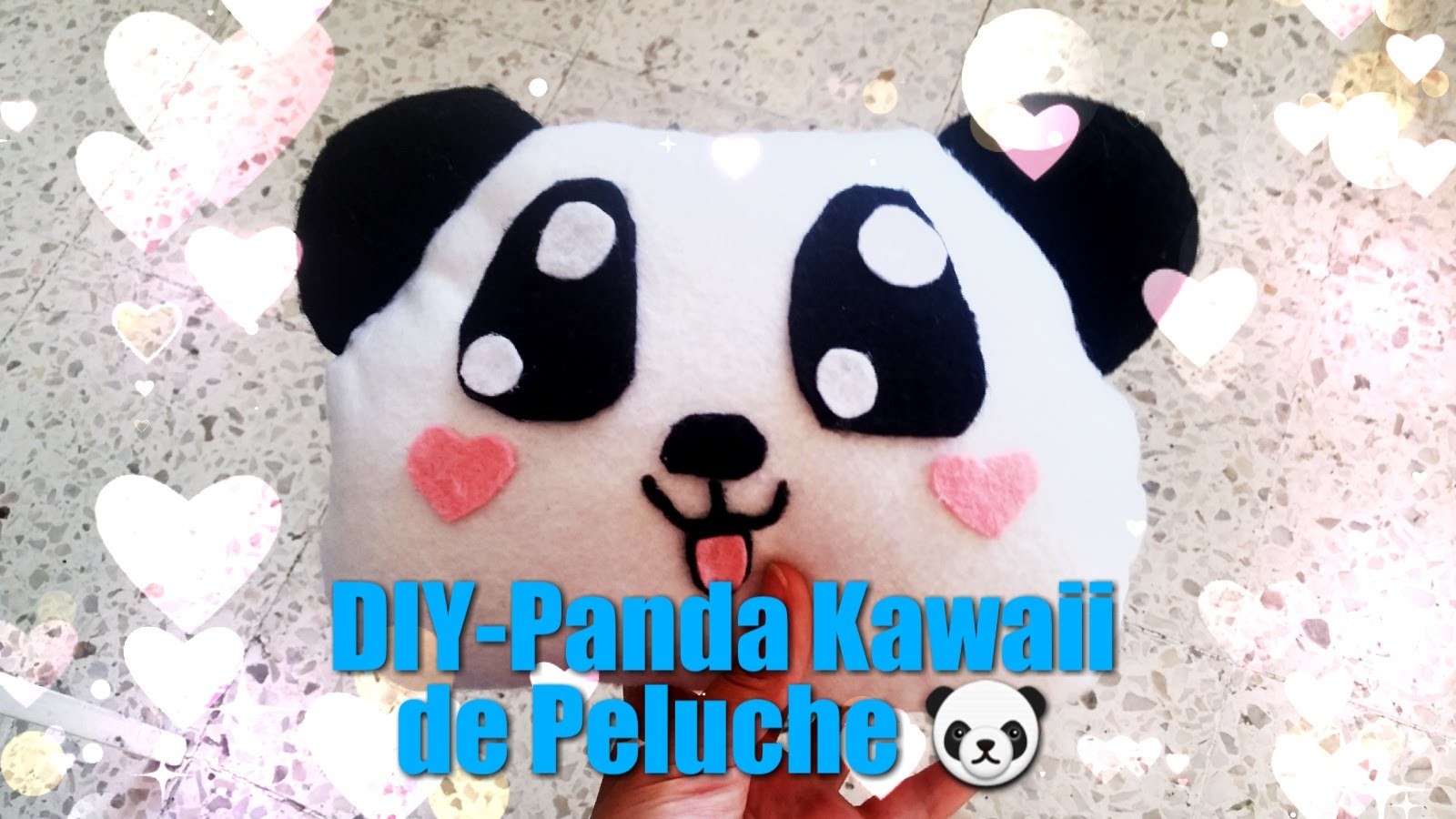 DIY - Panda Kawaii de peluche o cojín ;)