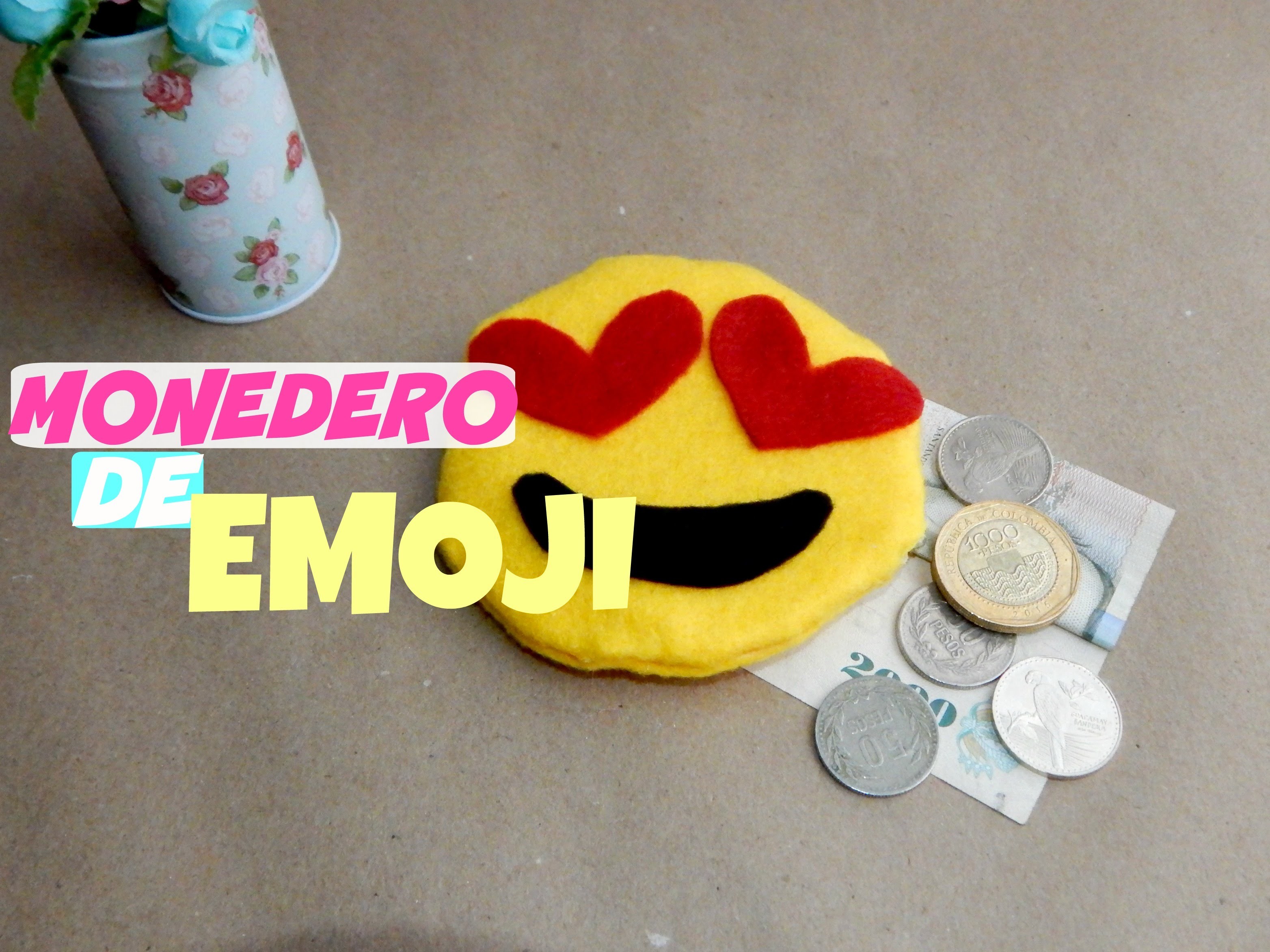 DIY monedero de emoji fácil y SIN COSER! ♥