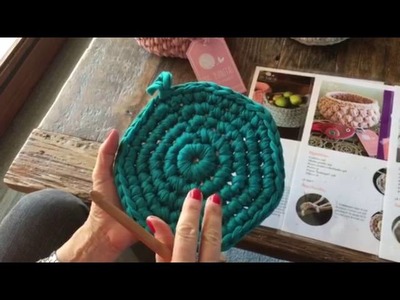 Crochet con totora - Base circular (Parte 3)