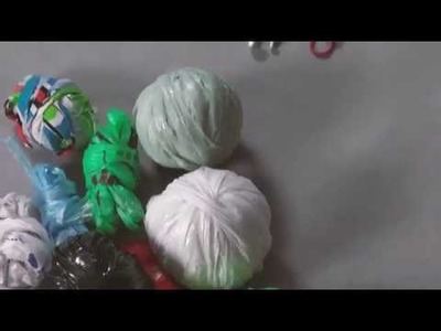 3R. Mirá como hacer un posavasos tejido a crochet con bolsas de residuos