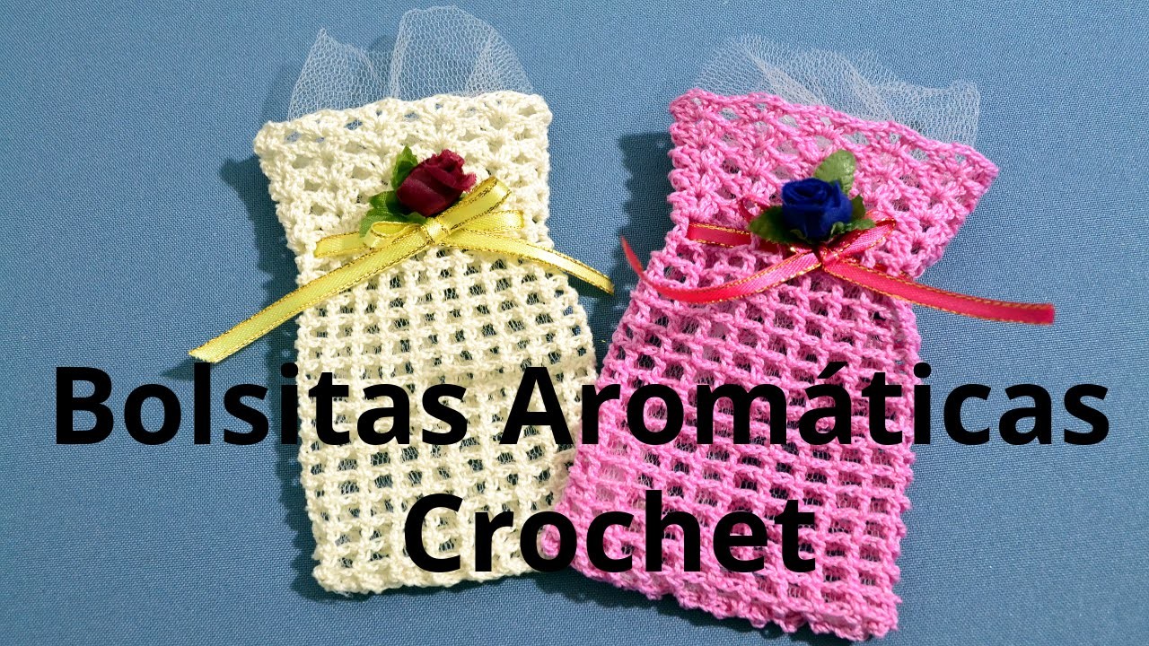 Bolsita Aromatica en tejido crochet tutorial paso a paso.