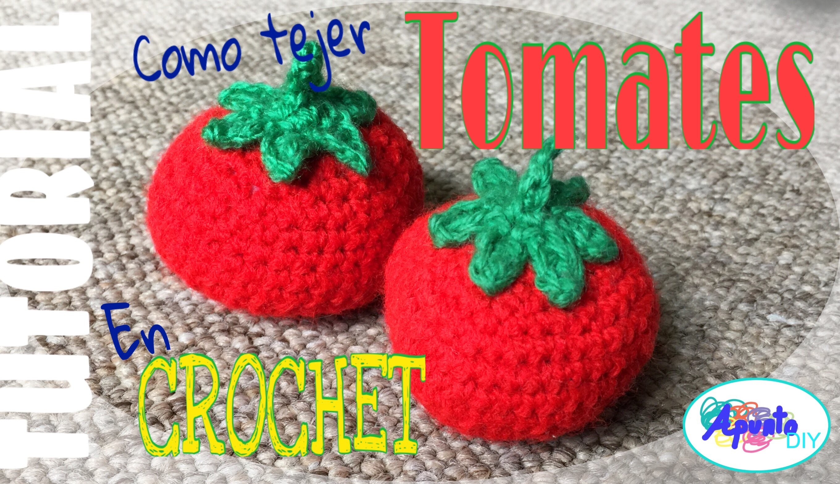 Como Tejer Tomates en Crochet
