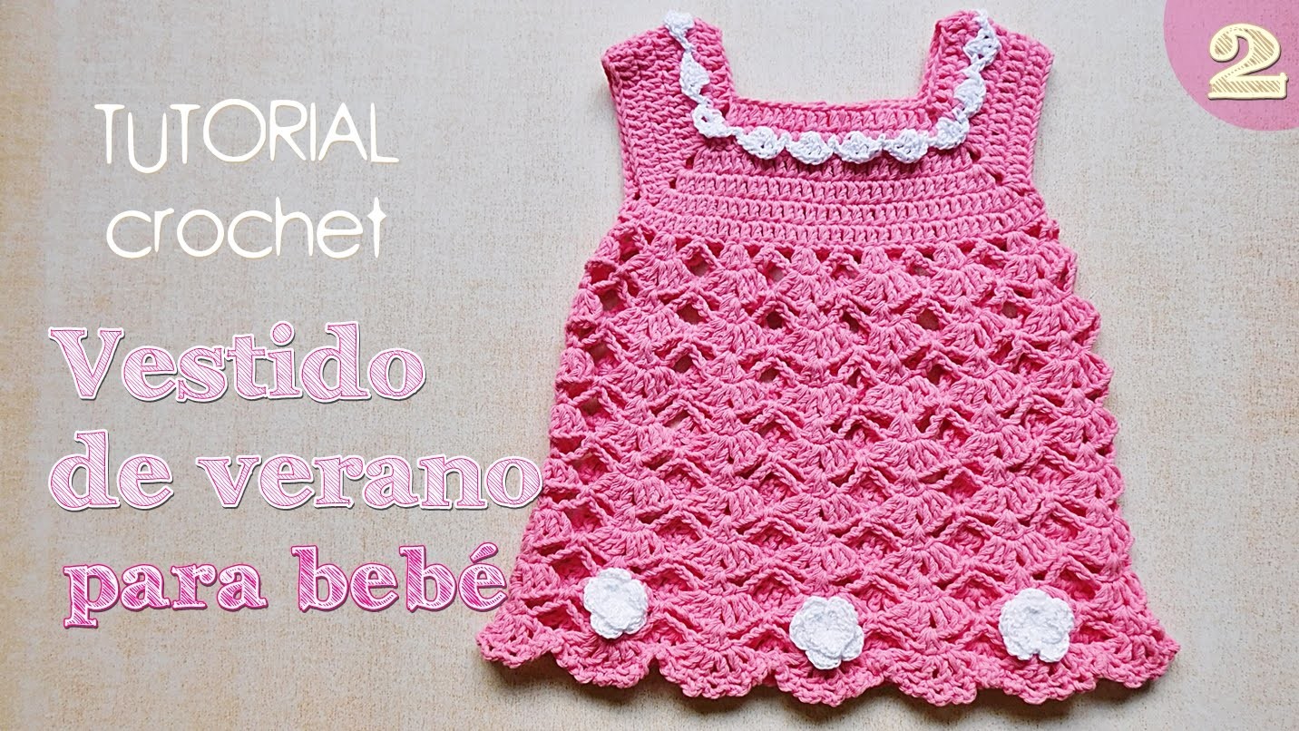 Como tejer vestido a crochet para bebe (2.2)