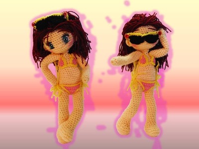 Conjunto bikini para nuestras muñecas a crochet Lilia