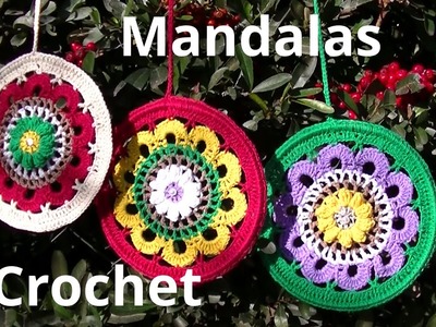 Mandala en tejido crochet tutorial paso a paso.