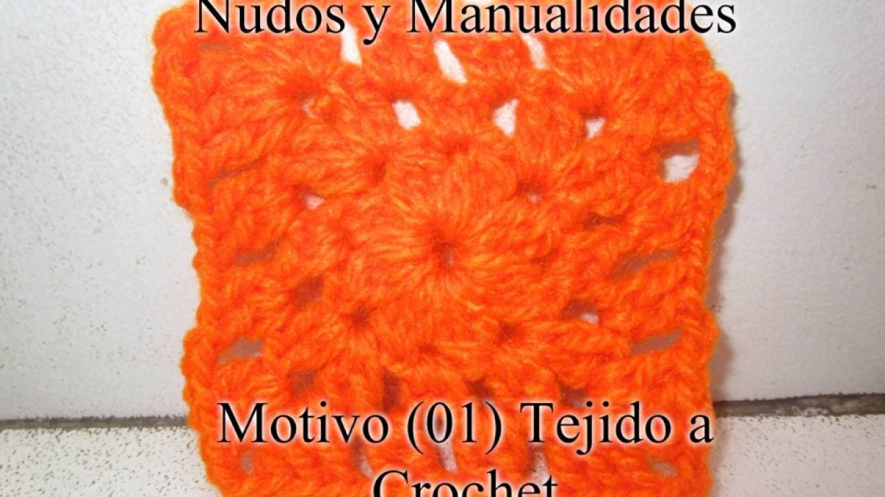 MOTIVO.CUADRADO  (01) TEJIDO A CROCHET