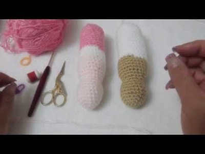 Muñeca amigurumi a crochet (ZURDO)brazos Video 6