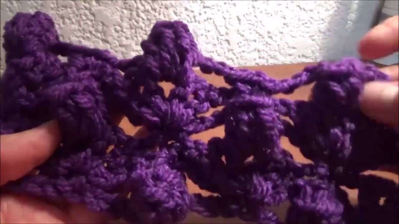 Puntada a crochet, muy fàcil y linda. Muestra No. 41